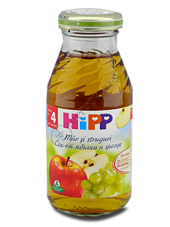 HIPP Suc Mere si struguri (4 luni) 200 ml /8030/