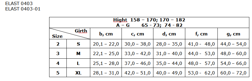 Рукав компрес. 0403-01 LUX (23-32 мм) с плечом