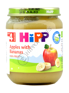 HIPP Fructe, Mere si banane (4 luni) 125 g /4210/