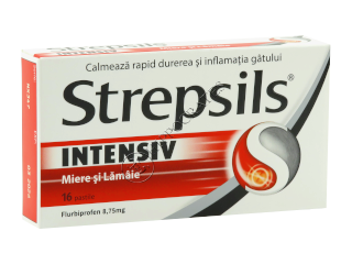 Strepsils Intensiv Miere si Lamaie