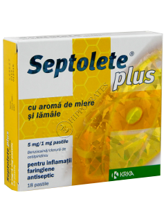 Septolete plus honey and lime