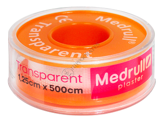 Emplastru MEDRULL Transparent 1.25 cm x 5 m rulon.