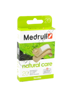 Пластырь MEDRULL Natural Care (1.9x7.2 см-10 шт, 2.5x7.2 см-6 шт,диам. 2.2 см) № 20