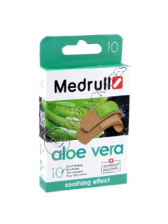 Пластырь MEDRULL Aloe Vera (1.9x7.2 см-6 шт, 2.5x7.2 см-4 шт) № 10