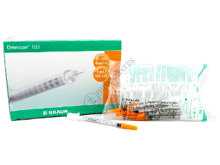 Seringi  pentru insulina Omnican 100 1ml insulin U-100 30Gx12 №100