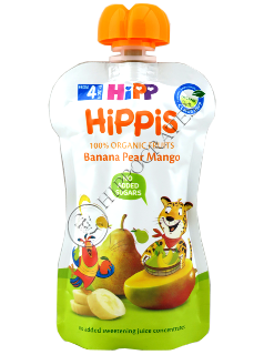 HIPPiS Banana, para, mango (4 luni) 100 g /8523/