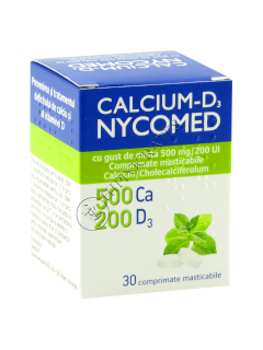 Calcium-D3 Nycomed cu gust de minta