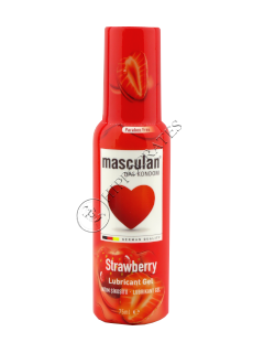 Lubrifiant intim MASCULAN STRAWBERRY cu dozator