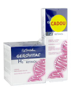 Геровитал H3 Retinol промо пакет крем профилакт. морщ. 50 мл+крем для глаз 15 мл