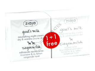 Ziaja Goat`s milk Crema de zi cu lapte de capra 50ml+crema de noapte 50ml