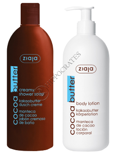 Ziaja Cocoa Butter Lotiune p/u corp cu unt de cacao 400 ml + Sapun cremos de corp 500 ml