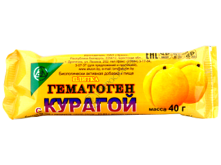 Гематоген с курагой
