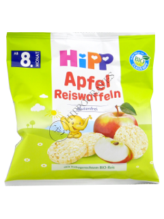 HIPP Prajituri de orez cu mere (8 luni) 30 g /3566/
