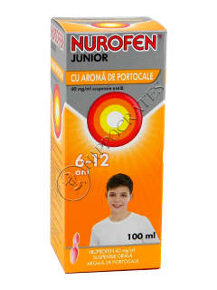 Nurofen Junior cu aroma de portocale