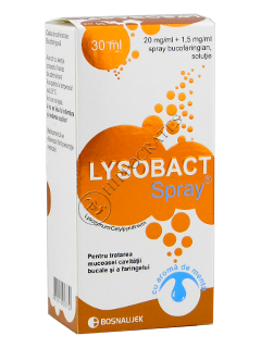 Lysobact Spray cu aroma de menta