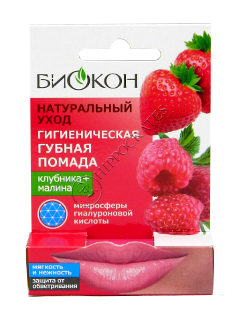 Balsam pentru buze Biokon capsune + zmeura 