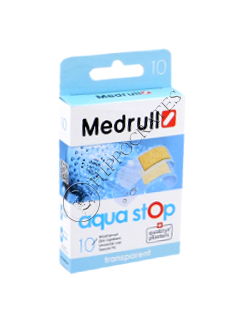 Emplastru MEDRULL Aqua stop (1.9x7.2 cm-6 buc, 2.5x7.2 cm-4 buc.) № 10