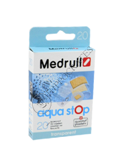 Пластырь MEDRULL Aqua stop (1.9x7.2 см-10 шт, 2.5x7.2 см-6 шт,диам. 2.2 см) № 20