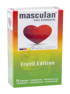 Prezervative Masculan FRUTTI EDITION (capsuna+mar verde)