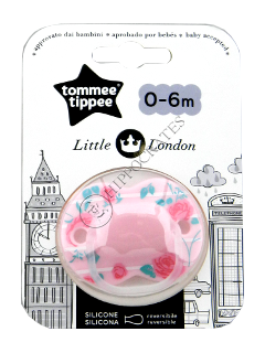 Suzeta ortodontica Little London silicon (0-6 luni) GRL 1 buc. TT0156