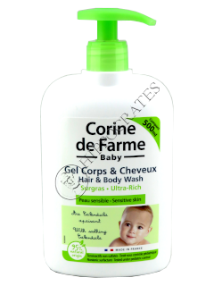 Corine de Farme Baby Ultra Rich Gel Dus Fara Sulfati pentru corp si par