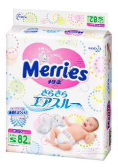 MERRIES Size S №82 4-8 kg (SJ) scutece