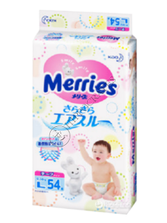 MERRIES Size L №54 9-14kg (SJ) scutece