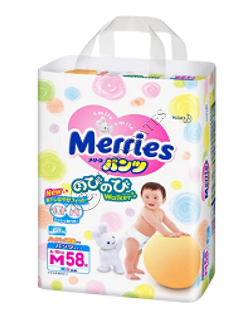 MERRIES Size M №58 6-11kg (SJ) chilotei-scutece