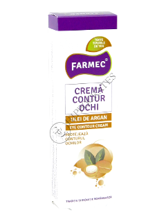 Farmec crema contur ochi ulei de argan