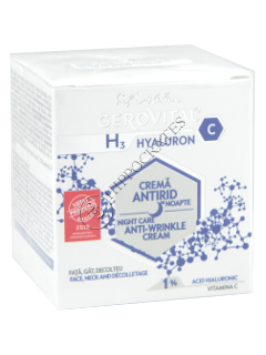 Gerovital H3 Hyaluron C Crema antirid de noapte 50 ml