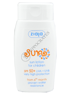 Ziaja Sun. Lotiune p/u bronz p/u copii SPF 50 