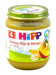 HIPP Fructe, Banane, pere si mango (4 luni) 125 g /4236/