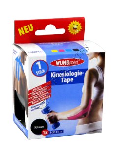 WUNDmed Banda kinesiologica , Black 5 cm x 5 cm 04-038