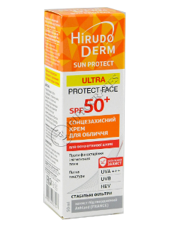 Biokon Hirudo Derm Protectie Solara SPF 50 Ultra Protect Face Crema fata protectoare