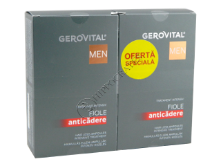 Gerovital Men Pachet Promo fiole anticadere№10 +fiole anticadere №10