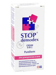 Стоп Демодекс Pure Derm 9 в 1 крем для лица