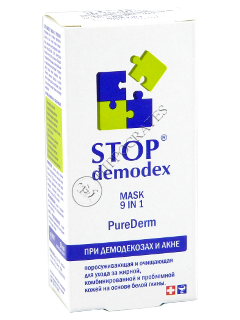 STOP DEMODEX Pure Derm 9 in 1 masca fata