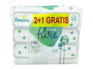 Pampers Baby Wipes Aqua Pure №48 2+1