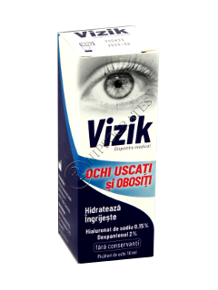 Vizik Picaturi pentru ochi uscati si obositi, Zdrovit, 10 ml | Farmacia Ardealul