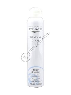 Byphasse Deodorant Spray 24H Unisex Cotton Flower