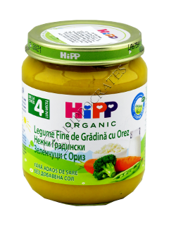 HIPP Legume, Legume fine cu orez ( 4 luni )