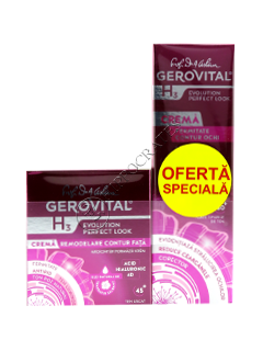 Gerovital H3 Evolution Perfect Look Pachet Promo crema Remodelare fata + crema ochi