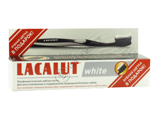Зуб. паста Lacalut White + зубная щетка