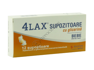 4Lax Supozitoare cu glicerina Bebe