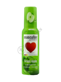 Lubrifiant intim MASCULAN GREEN APPLE cu dozator