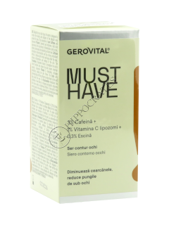 Gerovital Must Have Ser contur ochi 3% Cofeina