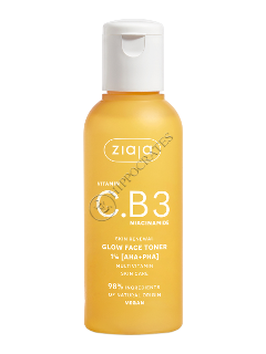 Ziaja Vitamin C.B3 Niacinamide toner de fata cu acid 1% (AHA+PHA)