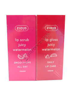 Ziaja Exfoliant de buze Watermelon + Luciu de buze