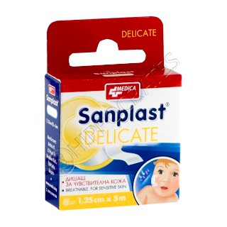 Пластырь Санпласт Деликат 1,25 см x 5 м