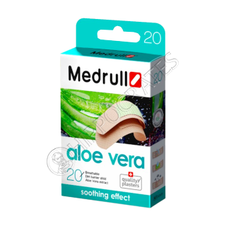 Пластырь MEDRULL Aloe Vera (2x7 см - 12 шт, 2,4x7 см - 8 шт)